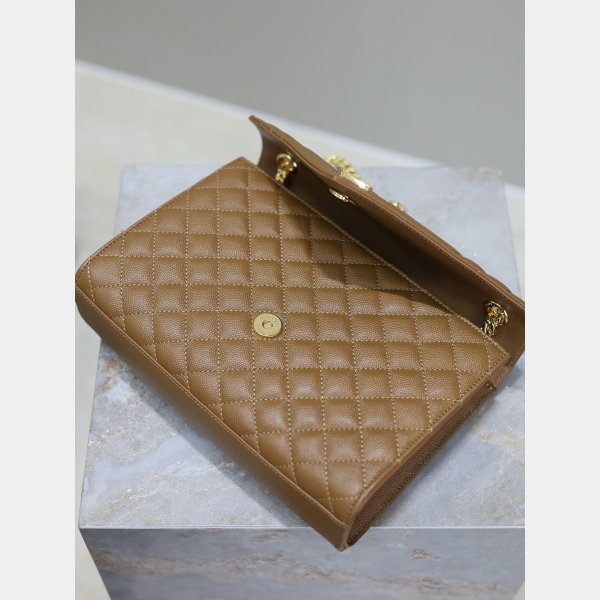 Top Quality Yves Saint Laurent Caviar Leather Envelope Bag