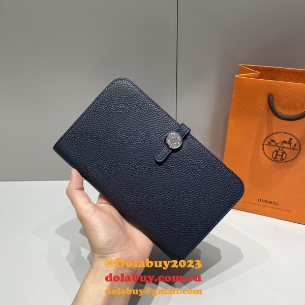 Luxury 1:1 Mirror Hermes Togo Passport Holder