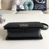 Fashion CC Le Boy Top Quality Black Bags lambskin 25cm