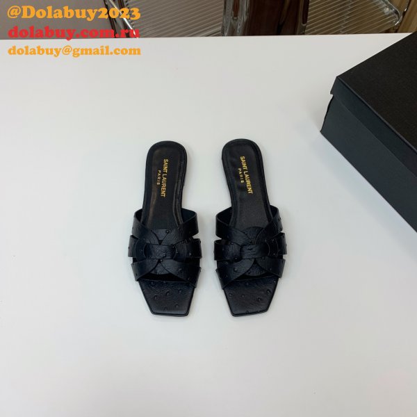 Designer Saint Laurent Knockoff Tribute Slides Shoes