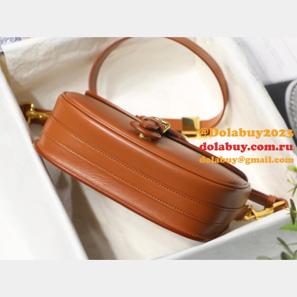 Replica Luxury Dior Bobby Bag Brown Box Calfskin