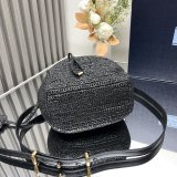 Top Quality Prada Woven drawstring bucket bag 1BE068