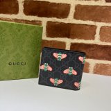 Gucci Designer Luxury GG Supreme 451268 Bestiary bees Large Wallet