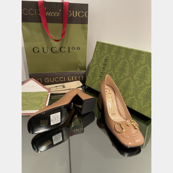 Pump Patent Heels Ballet Flat Horsebit Replica Gucci Shoes