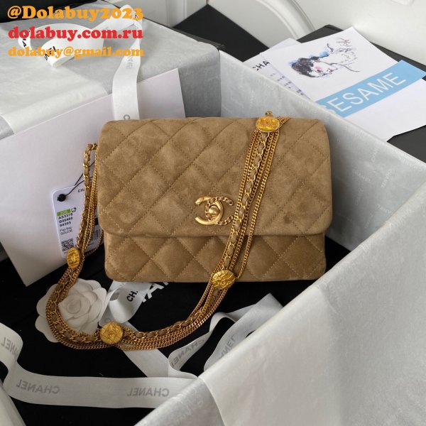 Designer Replica Toppest Flap AS3378 Bag Black/Brown