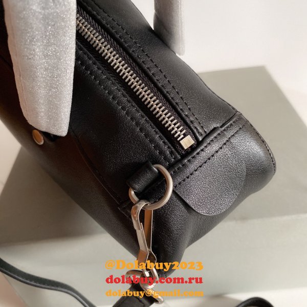 Luxury Balenciaga shoulder Triangle Black bag