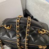 Best Luxury Fake Designer Vanity Ap2199 Chain Top Bnib Black