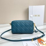 High Quality Dior Caro Bag Brown Supple Cannage Calfskin