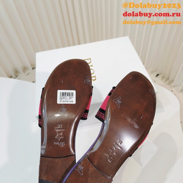 Top Quality MISS DIOR Flat Slipper DWAY SLIDE