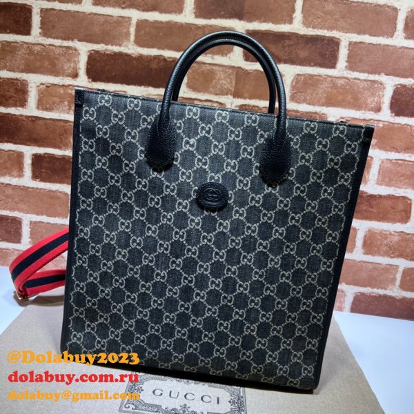 Replica Gucci Designer tote 674155 Interlocking G in GG Supreme