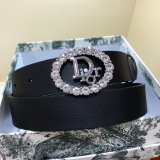 Wholesale Christian Dior AAA Belts 30mm Black Replica