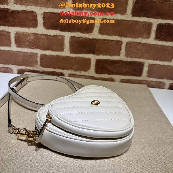 Top Quality GG MARMONT 751628 Heart matelasse BAG