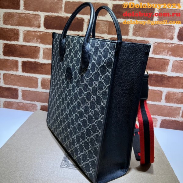 Replica Gucci Designer tote 674155 Interlocking G in GG Supreme