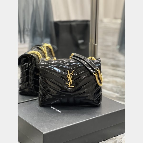 Designer Fake YSL Loulou 494699/467072 Black Handbags Online