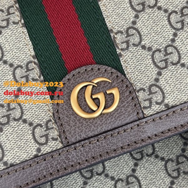 Men Gucci 792114 Ophidia Small GG Backpack Ebony Supreme Copy Bag