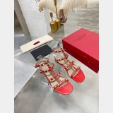 Wholesale VALENTINO ROCKSTUD FLAT CALFSKIN SANDAL WITH STRAPS