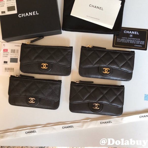 Replica CC Wallets and cardholders Designer AP0374 Black