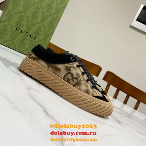 Perfect Dolabuy 1:1 Mirror Replica Gucci GG Canvas Shoes