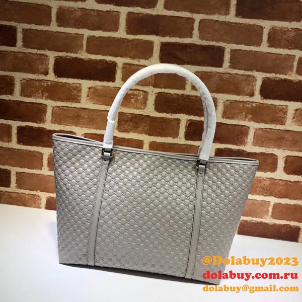 Replicas Gucci 449647 Luxury Leather Micro GG Guccissima