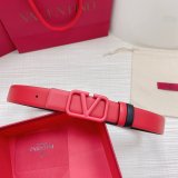 Wholesale Replica Valentino Black/Red Belts