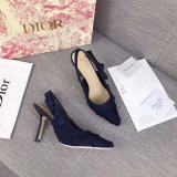 High Top Quality Replica Fashion Dior Navy Blue Tassel Shoes